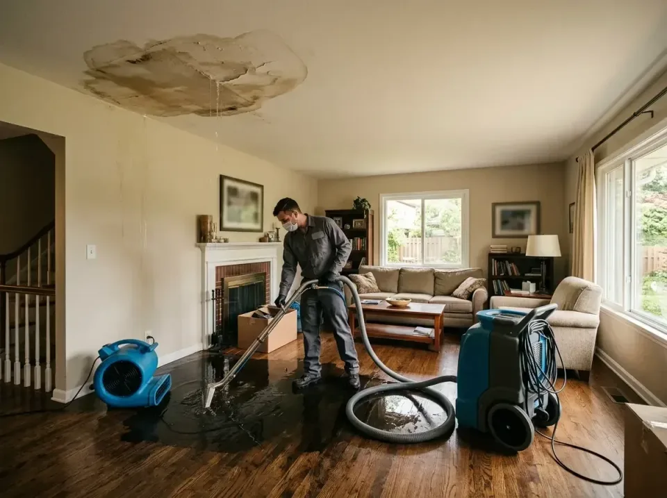 attic-pipe-burst-ceiling-drip-008 — frequently asked questions, Water Damage Restoration & Carpet Care in Woodbury Heights,…